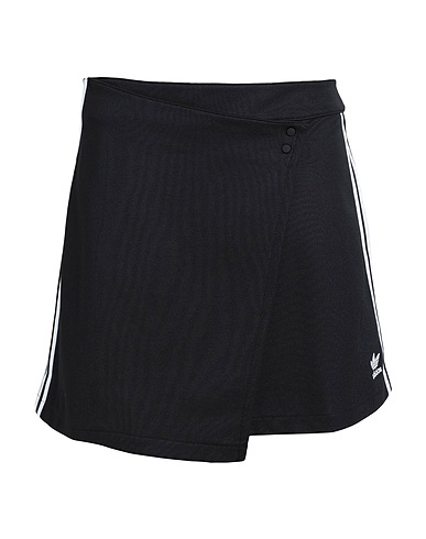 ADIDAS ORIGINALS Mini skirt ADICOLOR CLASSICS 3 STRIPES SHORT WRAPPING SKIRT
 Black 52% Cotton, 48% Recycled polyester