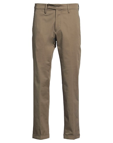 MICHAEL COAL Chinos Verde militare 97% Cotone, 3% Elastan