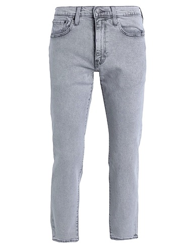 LEVI'S Denim trousers 502 TAPER Grey 70% Cotton, 28% Lyocell, 2% Elastane