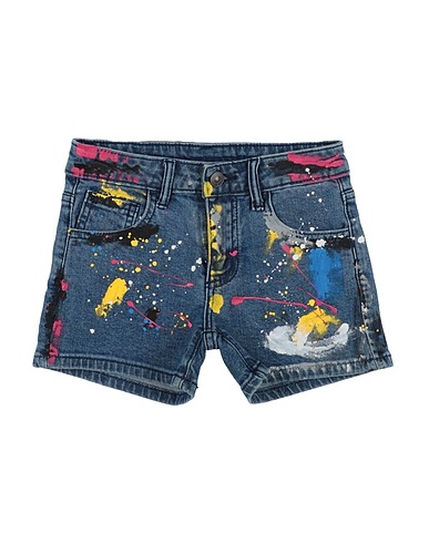 GAëLLE Paris Denim shorts Blue 98% Cotton, 2% Elastane