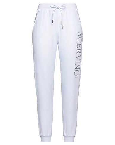 ERMANNO SCERVINO Casual trouser White 95% Cotton, 5% Elastane
