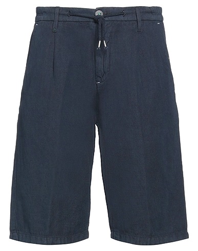 BERNA Shorts & Bermuda Blu notte 55% Cotone, 45% Lino