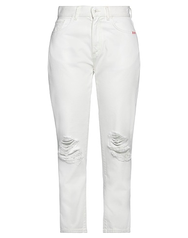 AMISH SUPPLIES Denim pants White 100% Cotton