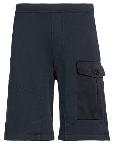 TEN C Shorts & Bermuda Midnight blue 100% Cotton