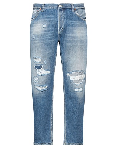 DONDUP Denim trousers Blue 100% Organic cotton
