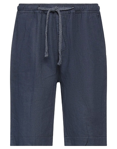 CENSURED Shorts & Bermuda Midnight blue 100% Linen