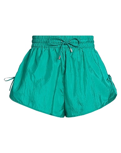 ISABEL MARANT Shorts & Bermuda Emerald green 65% Polyamide, 35% Silk, Cotton