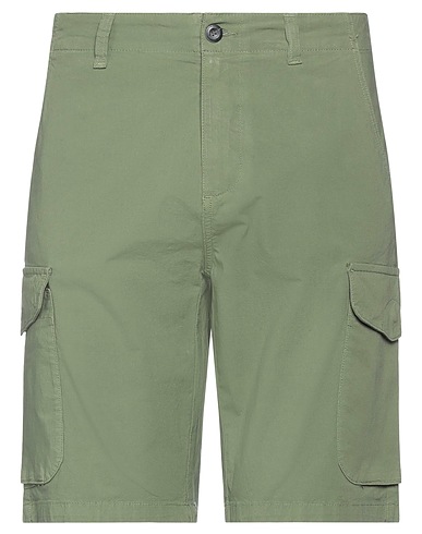 NORTH SAILS Shorts & Bermuda Military green 98% Cotton, 2% Elastane
