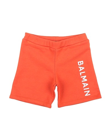 BALMAIN Shorts & Bermuda Orange 100% Cotton