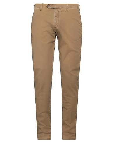 ZANELLA Casual trouser Camel 97% Cotton, 3% Elastane