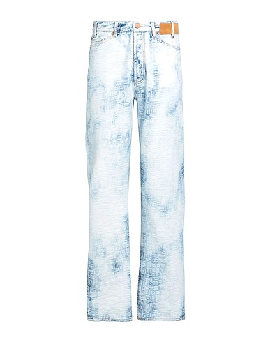 PALM ANGELS Denim pants Blue 97% Cotton, 2% Polyamide, 1% Elastane
