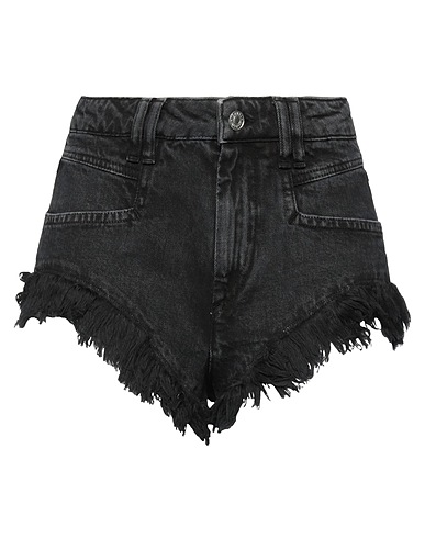 MARANT ÉTOILE Denim shorts Black 100% Cotton