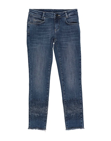 LIU •JO Denim trousers MINI ME Blue 98% Cotton, 2% Elastane