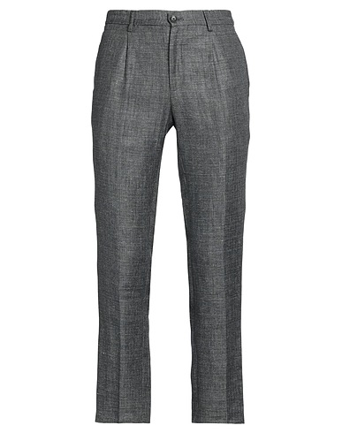 MICHAEL COAL Casual trouser Grey 58% Linen, 42% Virgin Wool