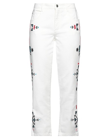 ERMANNO SCERVINO Γραμμή σωλήνας Λευκό 100% Βαμβάκι