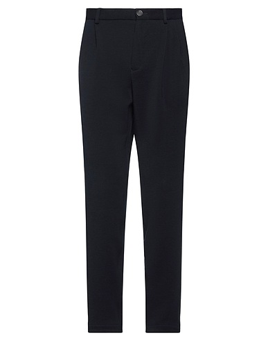 BOSS x RUSSELL ATHLETIC Casual trouser Midnight blue 45% Polyacrylic, 45% Virgin Wool, 8% Polyamide, 2% Elastane