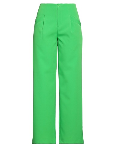 ONLY Casual trouser Green 88% Polyester, 12% Elastane