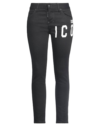 DSQUARED2 Denim trousers ICON Black 98% Cotton, 2% Elastane