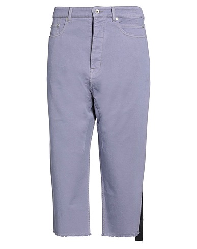 DRKSHDW by RICK OWENS Denim trousers Mauve 100% Cotton