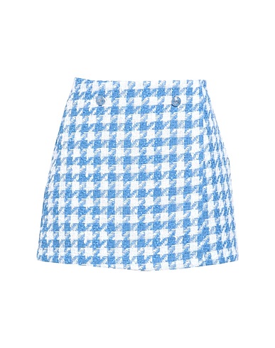 ONLY Mini skirt Azure 89% Polyester, 9% Viscose, 2% Cotton