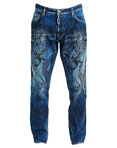 DSQUARED2 Denim trousers Blue 99% Cotton, 1% Elastane