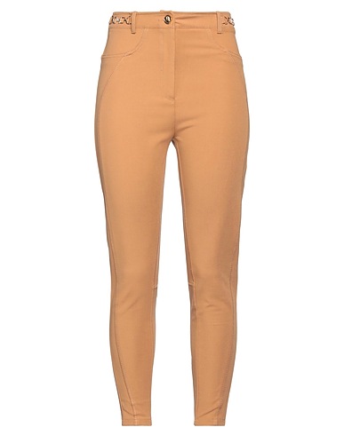 ELISABETTA FRANCHI Casual trouser Camel 45% Viscose, 25% Cotton, 23% Polyamide, 7% Elastane