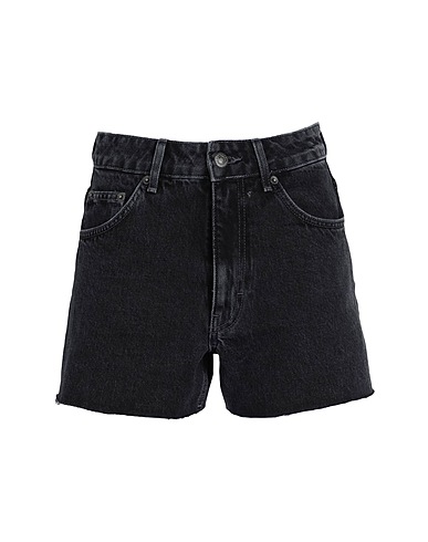 TOPSHOP Denim shorts Black 100% Cotton