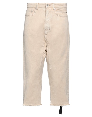 DRKSHDW by RICK OWENS Denim trousers Sand 100% Cotton