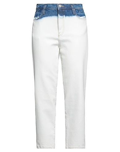 PINKO Denim trousers Off white 57% Cotton, 42% Lycra®, 1% Elastane