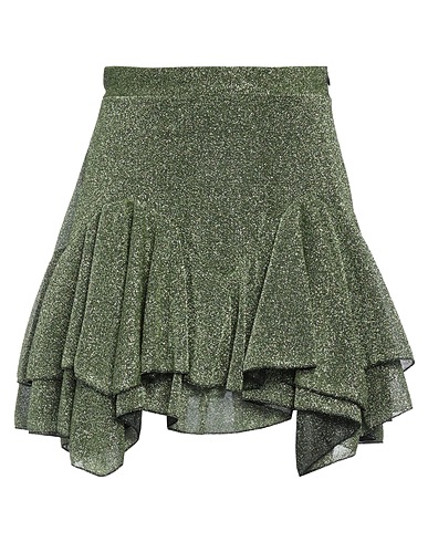 HAVEONE Mini skirt Green 70% Polyamide, 30% Metallic fiber, Polyester