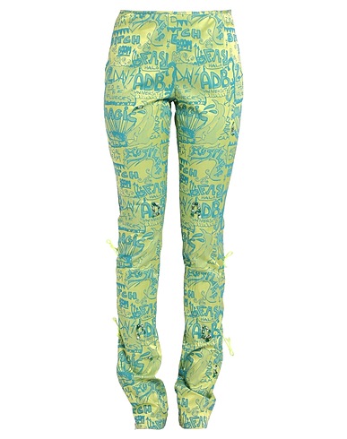 ALESSANDRO DE BENEDETTI Casual pants Light green 63% Acetate, 35% Cotton, 2% Elastane