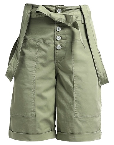 BRAND UNIQUE Shorts & Bermuda Military green 100% Cotton