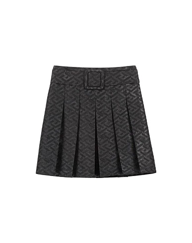 VERSACE Gonna Nero 63% Poliestere, 26% Acetato, 11% Poliestere metallizzato