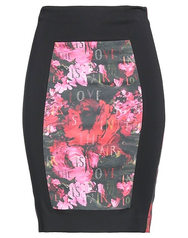 LEITMOTIV Mini skirt Black 78% Viscose, 22% Silk