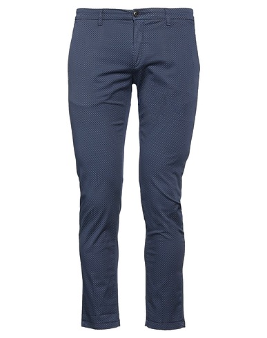 40WEFT Casual trouser Blue 98% Cotton, 2% Elastane