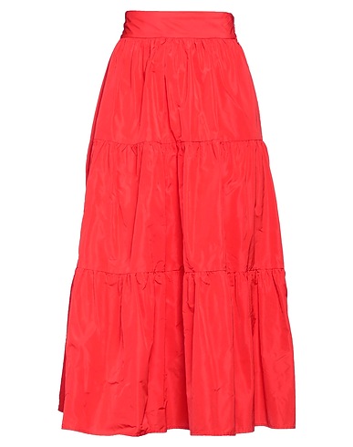 LIU •JO Midi skirt Tomato red 100% Polyester