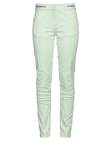 GIVENCHY Denim trousers Light green 98% Cotton, 2% Elastane