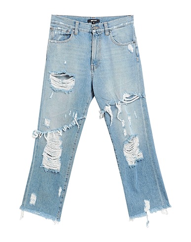 JUST CAVALLI Baggy Blue 100% Cotton, Bovine leather