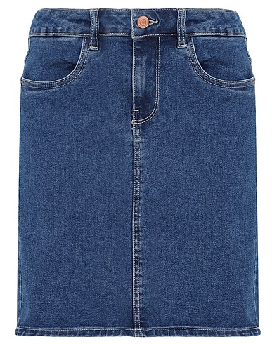 VERO MODA Denim skirt 52% Cotton, 26% Polyester, 20% Recycled cotton, 2% Elastane