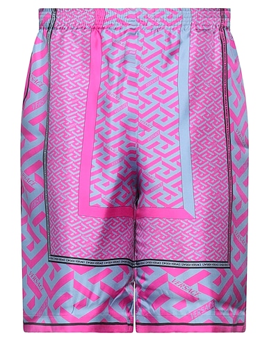 VERSACE Shorts y Bermudas Magenta 100% Seda