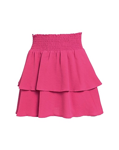 ONLY Mini skirt Fuchsia 97% Polyester, 3% Elastane