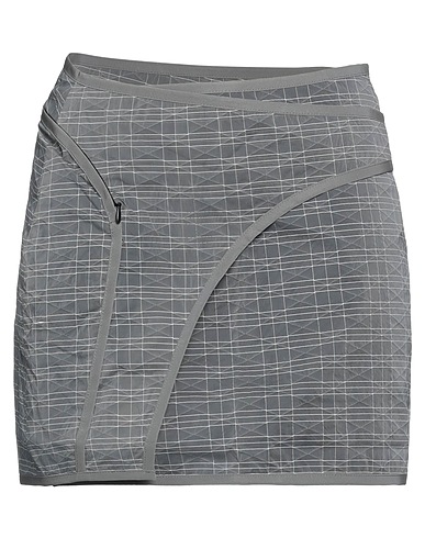 McQ Alexander McQueen Mini skirt Grey 93% Polyamide, 7% Polyethylene, Polyester