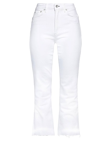 RAG & BONE Denim trousers White 95% Cotton, 4% Polyester, 1% Lyocell