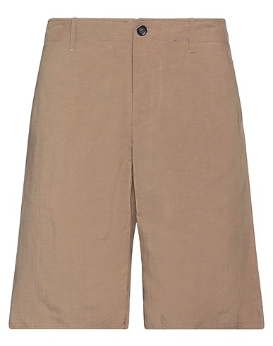 THE EDITOR Shorts et Bermudas Marron clair 60% Viscose, 40% Lin