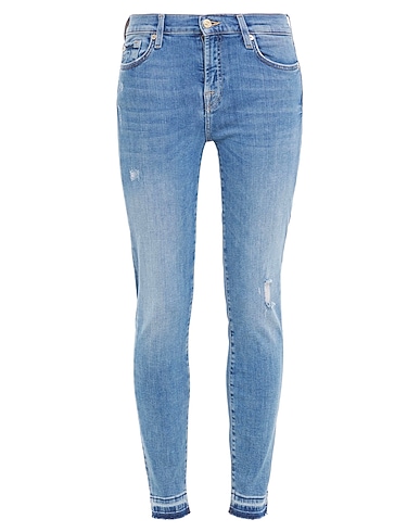 7 FOR ALL MANKIND Denim trousers Blue 99% Cotton, 1% Elastane