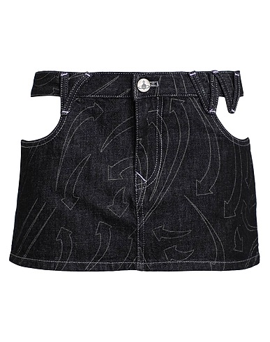 VIVIENNE WESTWOOD Denim skirt Black 100% Organic cotton