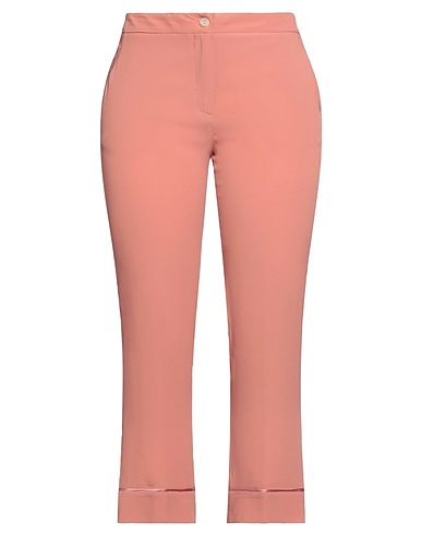 SEMICOUTURE Pantalone Rosa antico 69% Acetato, 31% Seta
