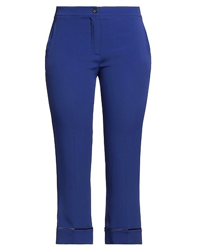 SEMICOUTURE Casual trouser Blue 69% Acetate, 31% Silk