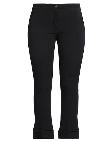 SEMICOUTURE Pantalone Nero 69% Acetato, 31% Seta