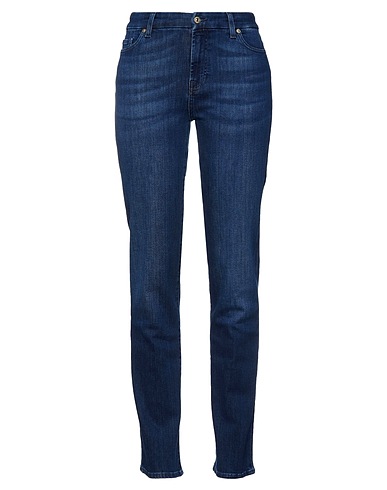 7 FOR ALL MANKIND Denim pants Blue 91% Cotton, 8% Polyester, 1% Elastane